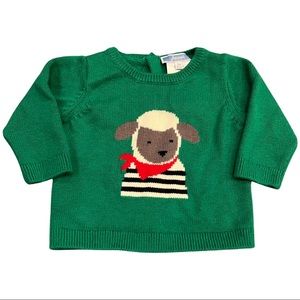 Jacadi Paris 3M Green Lamb Sweater